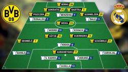 Champions League: ¿así jugarán Real Madrid y Borussia Dortmund?