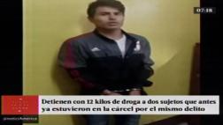Capturan con 12 kg. de droga a ex reos por narcotráfico
