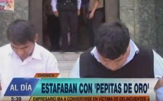 Chosica: dos sujetos estafaban con la venta de ‘pepitas de oro’