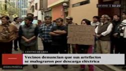 Cercado de Lima: sobrecarga eléctrica quemó artefactos