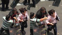 Trujillo: sujeto agredió a regidora en protesta contra comuna