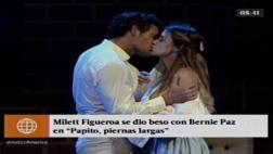 Milett Figueroa y Bernie Paz: mira cómo se besaron en teatro