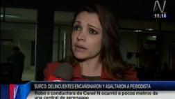 Surco: sujetos armados asaltaron a periodista Melissa Peschiera
