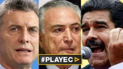 Macri y Temer dan ultimátum a Venezuela para seguir en Mercosur