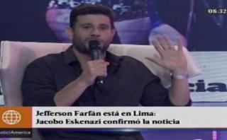 Yaco Eskenazi confirmó que Farfán se encuentra en Lima