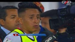 Cueva: "Vamos a seguir peleando y ahora toca pensar en Chile"