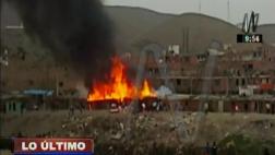 Callao: incendio destruyó 9 casas de asentamiento en Ventanilla