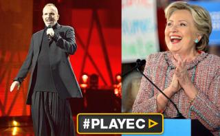 Miguel Bosé ve a Hillary Clinton como presidenta de EE.UU.