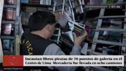 Cercado de Lima: incautan miles de libros piratas en galería