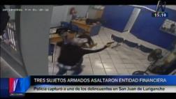 SJL: Cayó miembro de banda que asaltó cooperativa