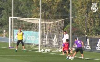 James Rodríguez: 'elástica', 'túnel' y golazo en entrenamientos