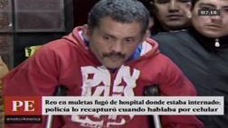 Reo con muletas escapó de policías y fugó de hospital