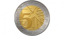 El BCR pone en circulación nueva moneda de 5 soles