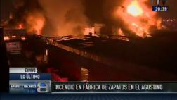 El Agustino: incendio consume fábrica y afecta local del Minsa