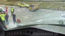 Avión del Fenerbahce aterrizó de emergencia por choque con ave
