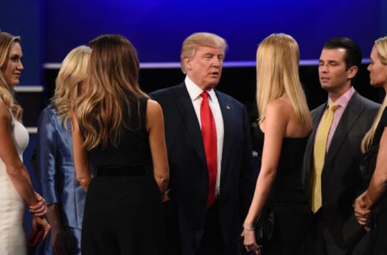 Así vivió la familia de Donald Trump el último debate [FOTOS]