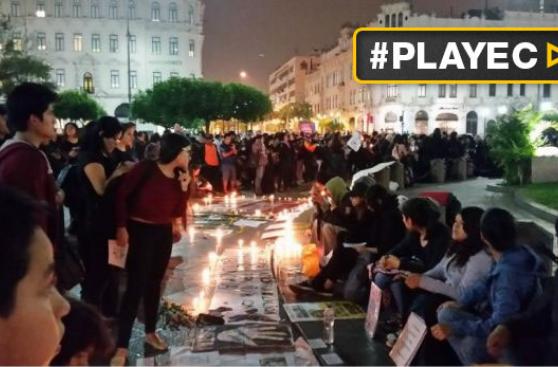 Plaza San Martín: vigilia en contra de violencia a la mujer