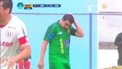 Carlos Pérez quiso hacer una 'Panenka' y falló penal ante 'U'