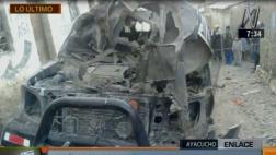 Ayacucho: explosivo detonó en vehículo durante la madrugada