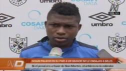 Jugador de San Martín da a entender que la 'U' es equipo chico