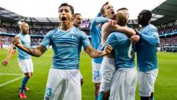 Yotún: masiva invasión de fans del Malmö a campo tras campeonar