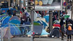 Francia: Campamentos de refugiados "crecen de forma alarmante"