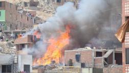 Incendio en San Martín de Porres afectó tres viviendas