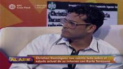 Christian Domínguez admite que "algo no anda bien" con Karla