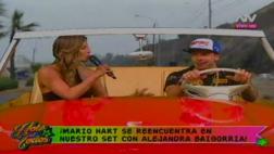 Mario Hart y Alejandra Baigorria se reencontraron en set de TV