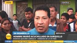 Surquillo: sujeto asesinó a cuchillazos a su padrastro