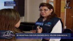 Arequipa: se reportan dos explosiones en el volcán Sabancaya