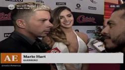 Mario Hart y Korina Rivadeneira fueron juntos a avant premiere