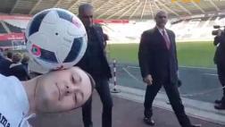 José Mourinho arruinó divertido truco de un freestyler