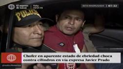La Victoria: chofer ebrio chocó y trató de culpar a su pareja