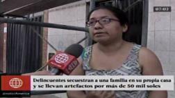 Los Olivos: secuestran a familia para llevarse más de S/50 mil