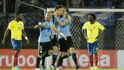 Uruguay ganó 2-1 a Ecuador en Montevideo por las Eliminatorias 