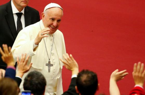 El papa recibió en Roma a indigentes de todas partes de Europa 