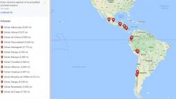 Google Maps: estos son los volcanes activos en América Latina