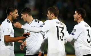 Alemania aplastó 8-0 a San Marino con hat-trick de Gnabry