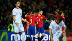 España goleó 4-0 a Macedonia por Eliminatorias europeas 2018
