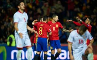 España goleó 4-0 a Macedonia por Eliminatorias europeas 2018