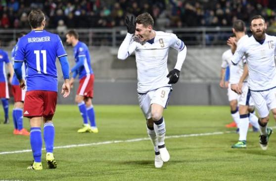 Italia goleó 4-0 a Liechtenstein por Eliminatorias europeas
