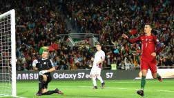 Cristiano Ronaldo anotó de penal con Portugal en Eliminatorias