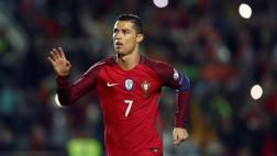 Portugal goleó a Letonia con doblete de Cristiano Ronaldo