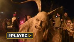 El demonio Krampus que aterra una festividad en Austria