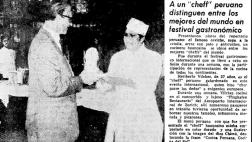 En la década del 70 la comida peruana ya empezaba a ser noticia