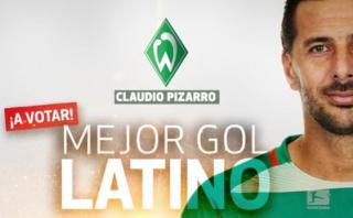 Claudio Pizarro: vota para que su gol sea premiado en Alemania