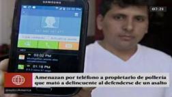 Chorrillos: las amenazas vía celular por matar a delincuente