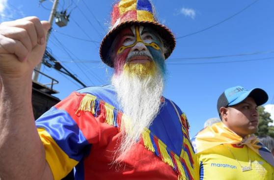 Ecuador-Venezuela: la fiesta y el color de los hinchas en Quito
