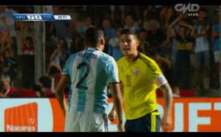 James Rodríguez se enojó por falta y Messi tuvo que calmarlo